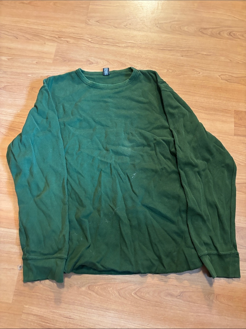 GAP Men's Long-Sleeve Thermal Crew - Forest Green
